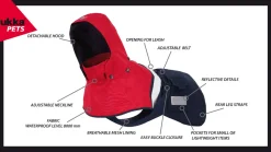 New Rukkapets Wavy raincoat Koiran Sadetakit